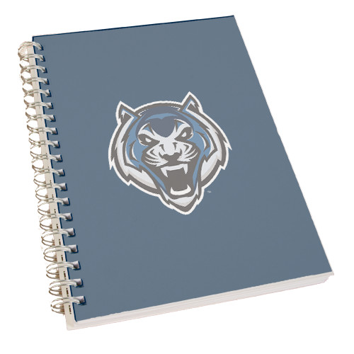  Clear 7 x 10 Spiral Journal Notebook - Tiger Head