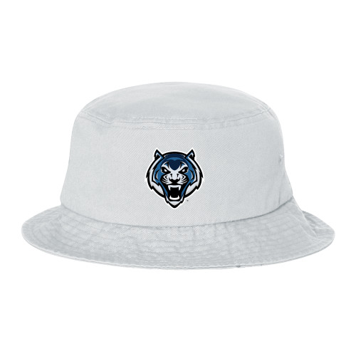  Sportsman White Bucket Hat - Tiger Head
