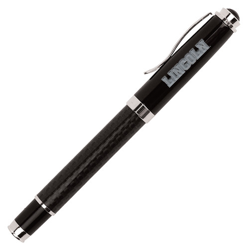  Luna Black Rollerball Pen - Lincoln Engraved