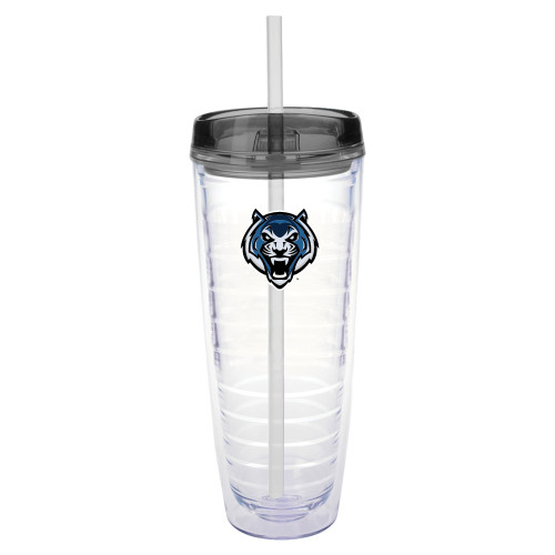  Tritan Double Wall Tumbler w/Charcoal Top 26oz - Tiger Head