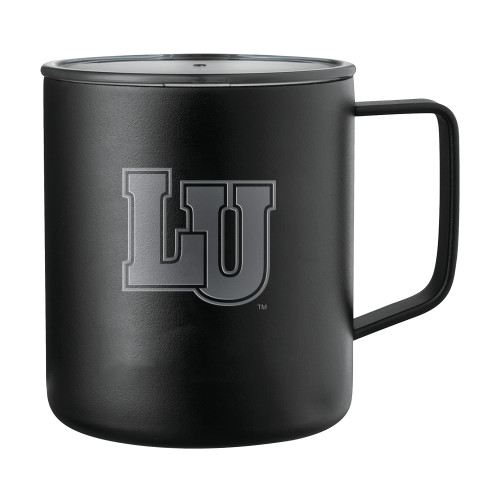  Rover Camp Vacuum Insulated Black Mug 14oz - Interlocking LU - 1 Color Engraved