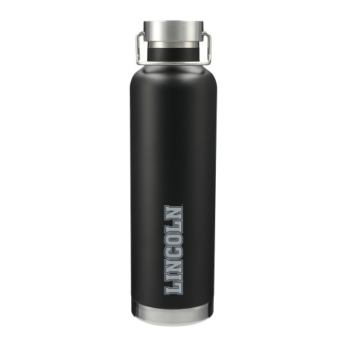  Thor Copper Vacuum Insulated Black Bottle 32oz - Lincoln Engraved