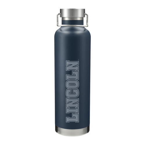  Thor Copper Vacuum Insulated Navy Bottle 32oz - Lincoln Engraved