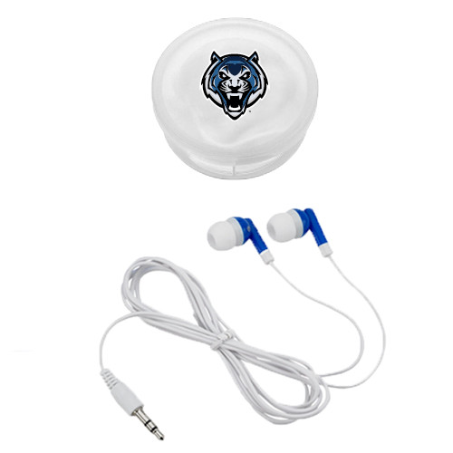  Ear Buds in White Case - Tiger Head