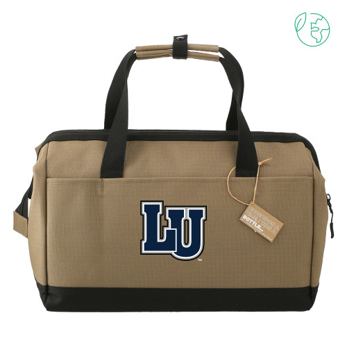  NBN Brown Recycled Utility Zippered Tool Tote - Interlocking LU