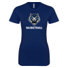 Thumbnail image for  Next Level Womens Navy Boyfriend Tee