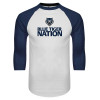 Thumbnail image for  White/Navy Raglan Baseball T Shirt