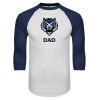 Thumbnail image for  White/Navy Raglan Baseball T Shirt