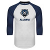 Thumbnail image for  White/Navy Raglan Baseball T Shirt