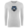 Thumbnail image for  Womens White Long Sleeve V Neck Tee