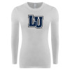 Thumbnail image for  Womens White Long Sleeve V Neck Tee