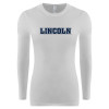 Thumbnail image for  Womens White Long Sleeve V Neck Tee