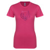 Thumbnail image for  Next Level Womens Fuchsia Boyfriend Tee