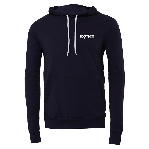 Logitech Bella + Canvas Navy Fleece Hood