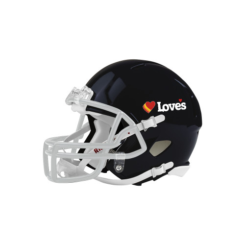  Riddell Replica Black Mini Helmet - Loves Travel Stops & Country Stores Loves Primary Mark Flat