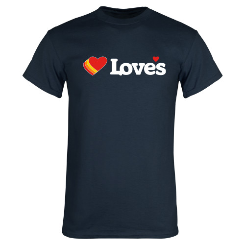  Navy T Shirt - Loves Travel Stops & Country Stores Loves Primary Mark Flat