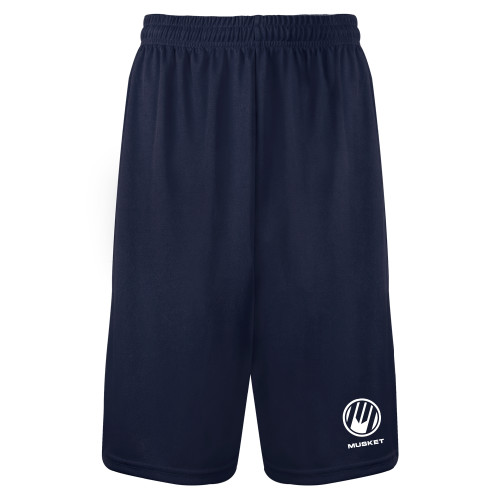  Navy Performance Classic 9 Inch Short - Loves Travel Stops & Country Stores Musket Stacked