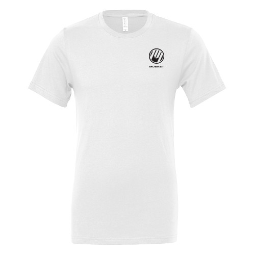 Bella + Canvas White Jersey Cotton T Shirt - Loves Travel Stops & Country Stores Musket Stacked
