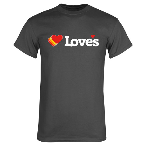  Charcoal T Shirt - Loves Travel Stops & Country Stores Loves Primary Mark Flat