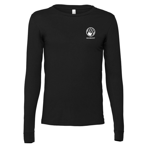  Bella + Canvas Black Jersey Cotton Long Sleeve T Shirt - Loves Travel Stops & Country Stores Musket Stacked