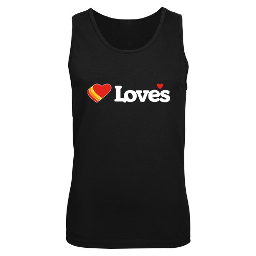  Black Tank Top - Loves Travel Stops & Country Stores Loves Primary Mark Flat
