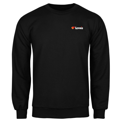  Black Fleece Crew - Loves Travel Stops & Country Stores Loves Primary Mark Flat