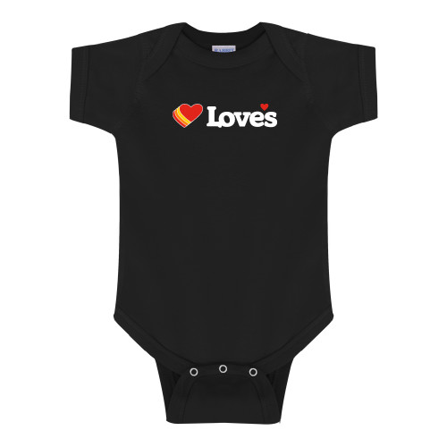 Black Infant Onesie - Loves Travel Stops & Country Stores Loves Primary Mark Flat