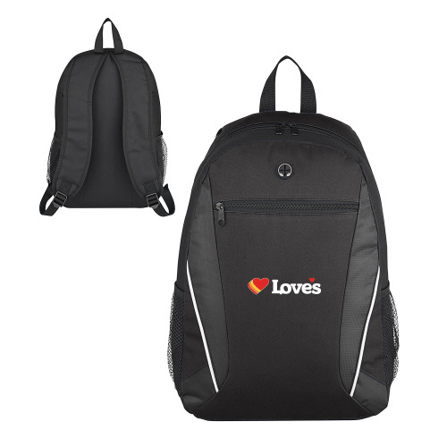  Homerun Black Computer Backpack - Loves Travel Stops & Country Stores Loves Primary Mark Flat
