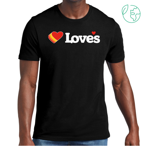  Allmade Black Organic Cotton Tee - Loves Travel Stops & Country Stores Loves Primary Mark Flat