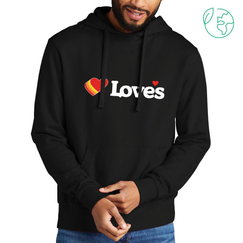  Allmade Black Organic French Terry Pullover Hoodie - Loves Travel Stops & Country Stores Loves Primary Mark Flat
