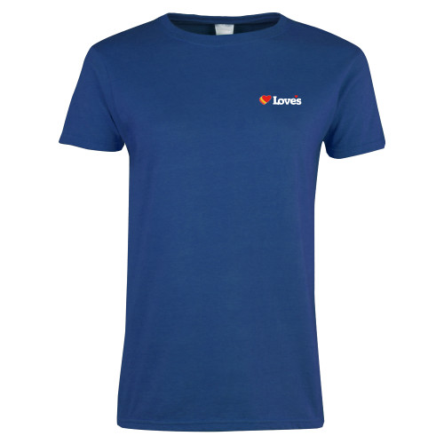  Womens Royal Short Sleeve Tee - Loves Travel Stops & Country Stores Loves Primary Mark Flat