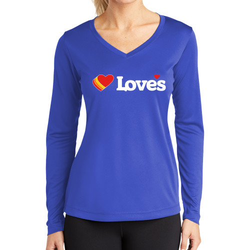 Main Image for  Womens Royal Performance Long Sleeve V Neck Shirt