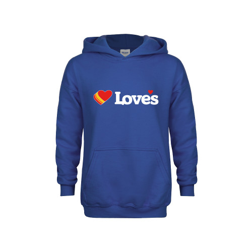  Youth Royal Fleece Hoodie - Loves Travel Stops & Country Stores Loves Primary Mark Flat