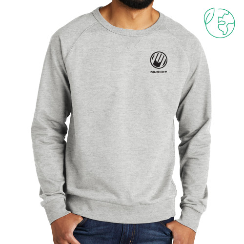  Allmade Light Grey Organic French Terry Crewneck Sweatshirt - Loves Travel Stops & Country Stores Musket Stacked