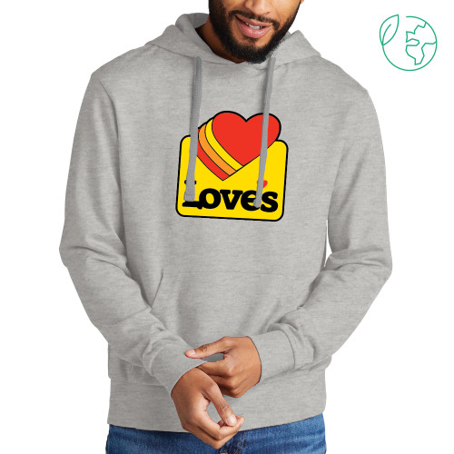  Allmade Light Grey Organic French Terry Pullover Hoodie - Loves Travel Stops & Country Stores Loves Cares