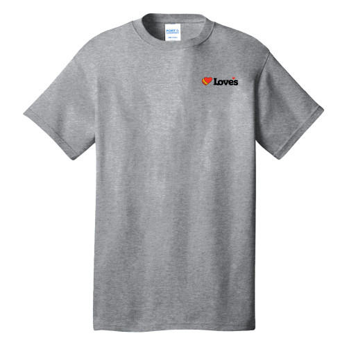  Extended Athletic Heather T Shirt - Loves Travel Stops & Country Stores Loves Primary Mark Flat