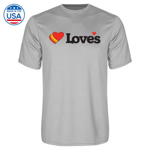  Platinum Performance Tee - Loves Travel Stops & Country Stores Loves Primary Mark Flat