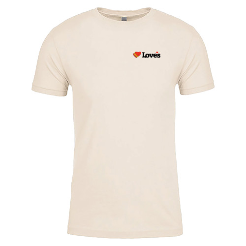  Next Level Unisex Sand Cotton Tee - Loves Travel Stops & Country Stores Loves Primary Mark Flat