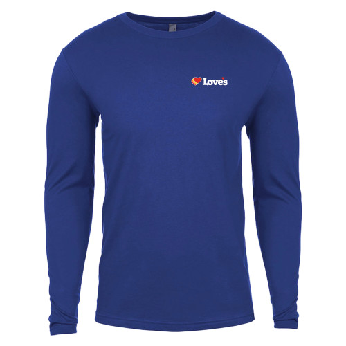  Next Level Royal Cotton Long Sleeve Tee - Loves Travel Stops & Country Stores Loves Primary Mark Flat