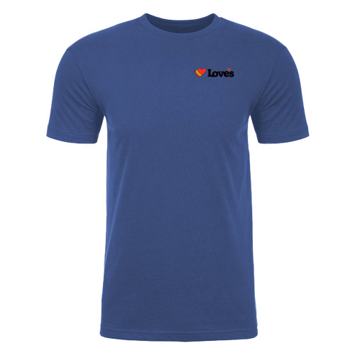  Next Level Royal Sueded Tee - Loves Travel Stops & Country Stores Loves Primary Mark Flat
