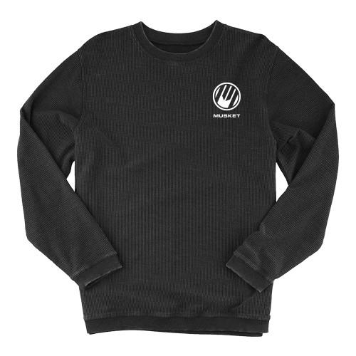  Boxercraft Womens Black Corded Crew - Loves Travel Stops & Country Stores Musket Stacked