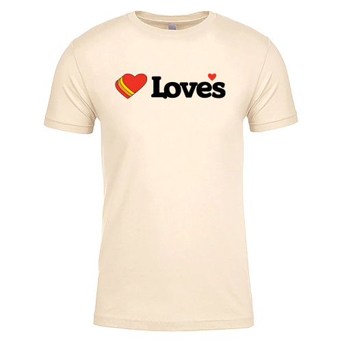  Next Level Unisex Natural Cotton Tee - Loves Travel Stops & Country Stores Loves Primary Mark Flat
