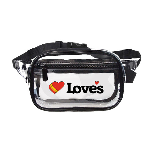  Clear Fanny Pack - Loves Travel Stops & Country Stores Loves Primary Mark Flat