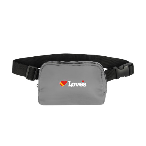  Anywhere Grey Belt Bag - Loves Travel Stops & Country Stores Loves Primary Mark Flat