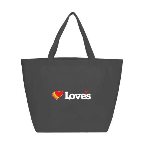  Yaya Non Woven Grey Shopper Tote - Loves Primary Mark