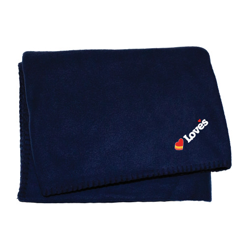  Navy Blanket - Loves Travel Stops & Country Stores Loves Primary Mark Flat