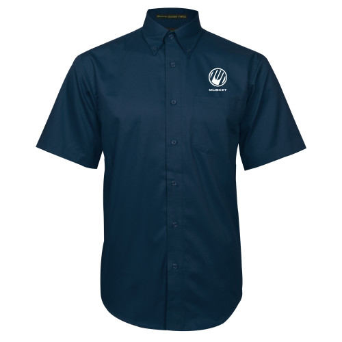  Navy Twill Button Down Short Sleeve - Loves Travel Stops & Country Stores Musket Stacked