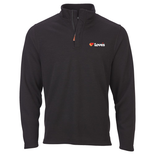  Boxercraft Black Sullivan 1/4 Zip - Loves Travel Stops & Country Stores Loves Primary Mark Flat