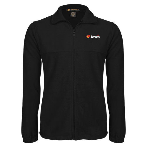 Black Fleece Full Zip Jacket - Loves Travel Stops & Country Stores Loves Primary Mark Flat