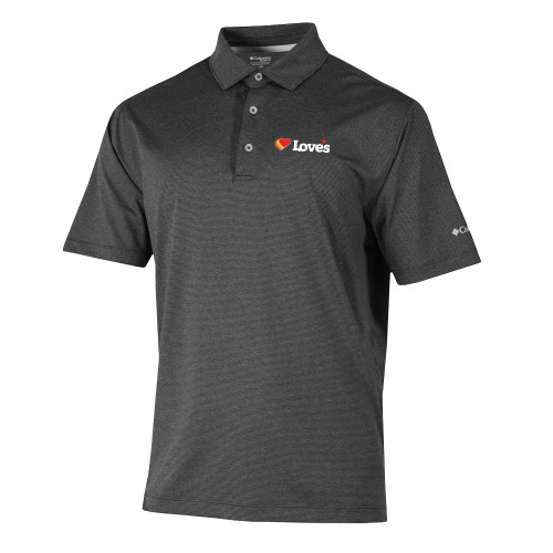  Columbia Black Sand Tee Polo - Loves Travel Stops & Country Stores Loves Primary Mark Flat